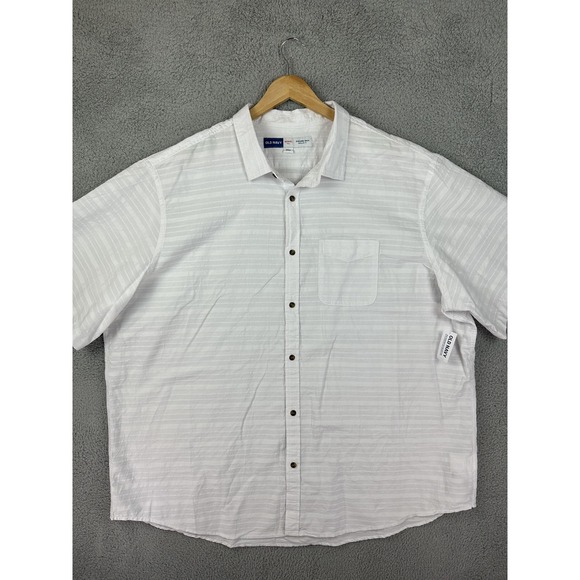 Old Navy Other - Old Navy Shirt Mens 4XL Tall White Everyday Regular Fit Short Sleeve Cotton New